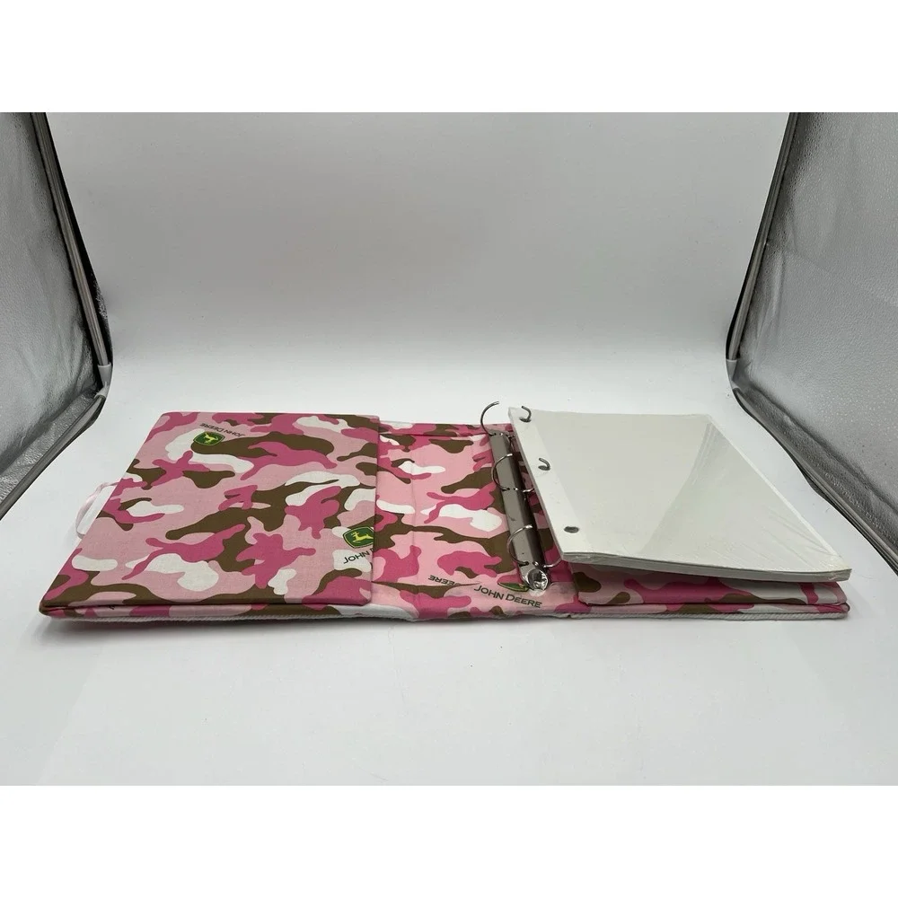 2013 Handmade John Deere Pink Camo Photo Album Scrapbook New Pages Included